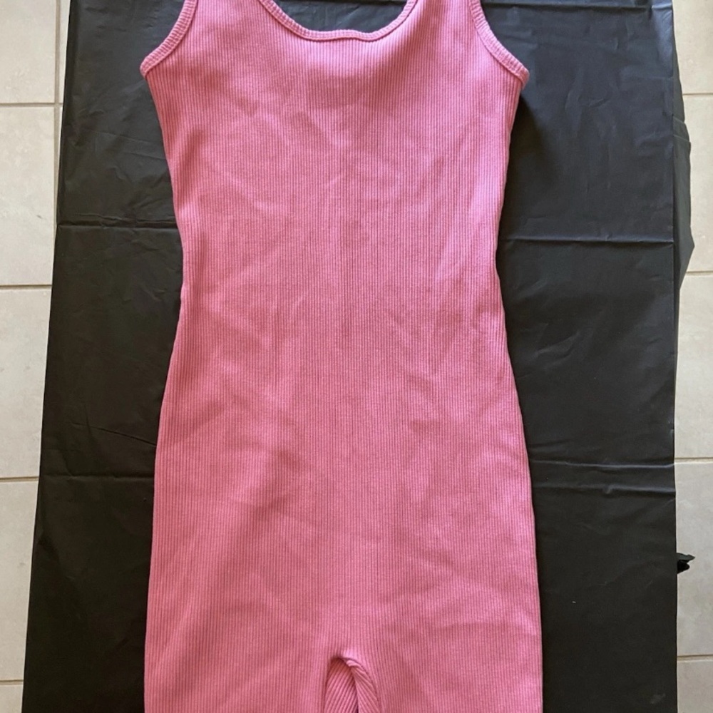 Fashion Nova Pink Sleeveless Bodycon Romper
